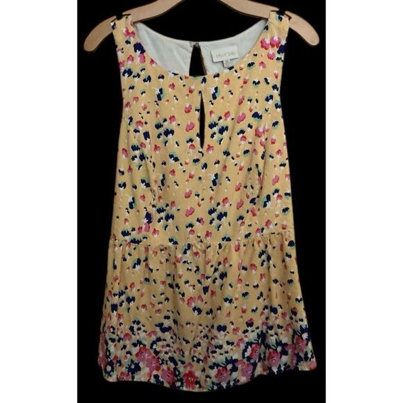 Mod Cloth Confetti Top Tank with Cut-Out Back. 1X - Picture 2 of 7